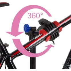 TECTAKE Support De Montage Vèlo, Pied D'Atelier D'Entretien De Réparation Charge 25 Kg Réglable Pliable 85 Cm X 85 Cm X 200 Cm - Noir -TECTAKE Soldes 2022 10170765 5