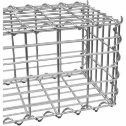 TECTAKE Gabion à Pierre De Soutènement En Acier Galvanisé 100 Cm X 30 Cm X 30 Cm - Gris -TECTAKE Soldes 2022 12048652 3