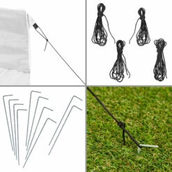 TECTAKE Tonnelle De Jardin Terrasse Pliante Autoportée Réglable 6 X 3 M Structure En Aluminium à 4 Parois Blanc + Sac De Transport - Blanc -TECTAKE Soldes 2022 12271611 5