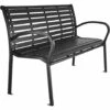 TECTAKE Banc De Jardin D'Extèrieur Design En Fibres De Bois Cadre En Métal 126 Cm X 62 Cm X 81,5 Cm Noir - Noir 1 TECTAKE Banc De Jardin D'Extèrieur Design En Fibres De Bois Cadre En Métal 126 Cm X 62 Cm X 81,5 Cm Noir - Noir -TECTAKE Soldes 2022 13727665 1