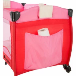 TECTAKE Lit De Voyage Pour Enfants Impression Chien Sur Tissu Maillé Opaque - Petit Lit Parapluie, Parc Enfant, Lit D´appoint - Rose Vif -TECTAKE Soldes 2022 15102488 4
