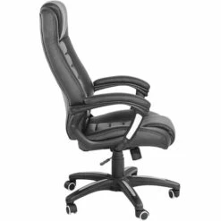 TECTAKE Chaise De Bureau, Fauteuil De Bureau, Siège De Bureau Hauteur Réglable, Pivotante Rembourrage Epais Noir - Noir -TECTAKE Soldes 2022 15102514 4