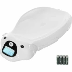 TECTAKE Pése-Bébé électronique Avec Musique Et Matelas 62 Cm X 33 Cm X 8 Cm - Blanc