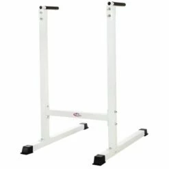 TECTAKE Appareil Abdominaux DIPS Triceps Station De Musculation - Blanc
