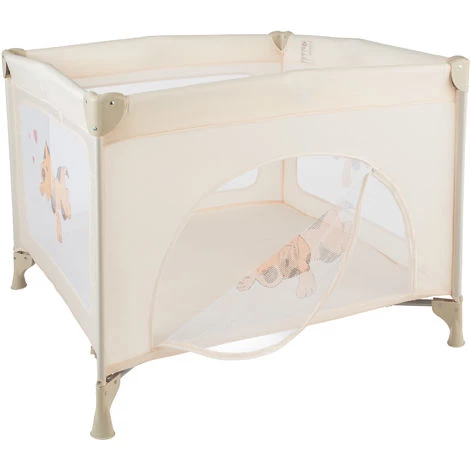 TECTAKE Parc Bébé Pliable Avec Matelas Et Sac De Transport 105 Cm X 105 Cm X 78 Cm Beige - Beige 5 TECTAKE Parc Bébé Pliable Avec Matelas Et Sac De Transport 105 Cm X 105 Cm X 78 Cm Beige - Beige – Image 3