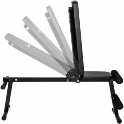 TECTAKE Banc De Musculation, D'Halt?rophilie Réglable En Acier 125 Cm X 34 Cm X 129 Cm - Noir -TECTAKE Soldes 2022 15103446 3