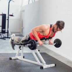 TECTAKE Banc De Musculation Pour Abdominaux Réglable 120 Cm X 47 Cm X 114 Cm Blanc Noir - Noir/blanc -TECTAKE Soldes 2022 15103448 3