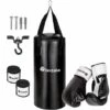 TECTAKE 1 Sac De Frappe + 2 Gants De Boxe + 2 Bandages De Boxe Noir + Fixation - Noir 2 TECTAKE 1 Sac De Frappe + 2 Gants De Boxe + 2 Bandages De Boxe Noir + Fixation - Noir -TECTAKE Soldes 2022 15103449 1