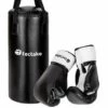 TECTAKE 1 Sac De Frappe Enfant + 2 Gants De Boxe Noir + Fixation - Noir -TECTAKE Soldes 2022 15103450 1