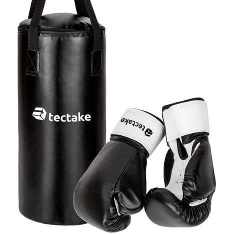 TECTAKE 1 Sac De Frappe Enfant + 2 Gants De Boxe Noir + Fixation - Noir 3 TECTAKE 1 Sac De Frappe Enfant + 2 Gants De Boxe Noir + Fixation - Noir