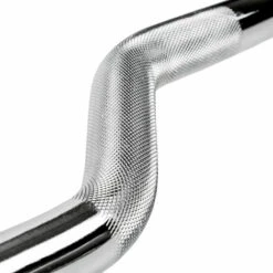 TECTAKE Barre De Musculation Curl Molet?e En Acier 120 Cm X 3 Cm + 2 Bagues De Serrage - Gris Chrome -TECTAKE Soldes 2022 15103452 3