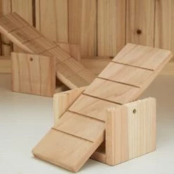 TECTAKE Cage ? Hamster Cochon D'Inde Petits Rongeurs Et Souris En Bois 115 Cm X 60 Cm X 58 Cm + Bol D'alimentation - Marron -TECTAKE Soldes 2022 15534951 5