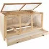 TECTAKE Cage ? Hamster Cochon D'Inde Lapin Petits Rongeurs 2 Etages En Bois De Pin 95 Cm X 50 Cm X 50 Cm - Marron -TECTAKE Soldes 2022 15534952 1
