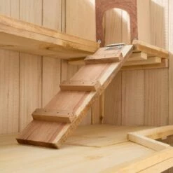 TECTAKE Cage ? Hamster Cochon D'Inde Lapin Petits Rongeurs 2 Etages En Bois De Pin 95 Cm X 50 Cm X 50 Cm - Marron 9 TECTAKE Cage ? Hamster Cochon D'Inde Lapin Petits Rongeurs 2 Etages En Bois De Pin 95 Cm X 50 Cm X 50 Cm - Marron -TECTAKE Soldes 2022 15534952 3