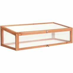 TECTAKE Serre Châssis De Jardin Pour Carré Potager En Bois Et Polycarbonate 115 Cm X 53 Cm X 34 Cm - Marron -TECTAKE Soldes 2022 15534953 3