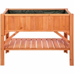 TECTAKE Carré Potager De Jardin Sur Pied Surélevé En Bois 119 Cm X 57 Cm X 90 Cm Marron - Marron -TECTAKE Soldes 2022 15534954 3