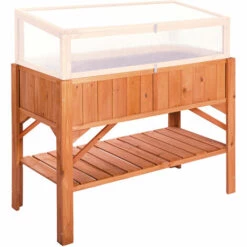 TECTAKE Carré Potager De Jardin Sur Pied Surélevé En Bois 119 Cm X 57 Cm X 90 Cm Marron - Marron -TECTAKE Soldes 2022 15534954 5