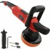 TECTAKE Polisseuse Excentrique 1650 ? 4800 Tours Par Minute Avec 1 Disque Et 1 Eponge De Polissage - Noir/rouge