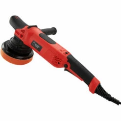 TECTAKE Polisseuse Excentrique 1650 ? 4800 Tours Par Minute Avec 1 Disque Et 1 Eponge De Polissage - Noir/rouge -TECTAKE Soldes 2022 17553836 3