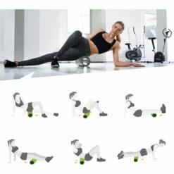 TECTAKE Rouleau De Massage Foam Roller Fitness Sport En Mousse EVA Gris - Gris -TECTAKE Soldes 2022 18265177 3