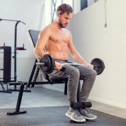 TECTAKE Banc De Musculation Abdominaux Dorsaux Pectoraux, Pliable Universel 125 Cm X 30 Cm X 51 Cm Noir - Noir -TECTAKE Soldes 2022 18301924 3