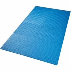 TECTAKE Tapis De Sol De Gym Sport Avec 8 Dalles De Protection En Mousse 61 Cm X 61 Cm Bleu - Bleu -TECTAKE Soldes 2022 18339220 4