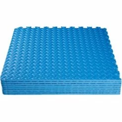 TECTAKE Tapis De Sol De Gym Sport Avec 8 Dalles De Protection En Mousse 61 Cm X 61 Cm Bleu - Bleu -TECTAKE Soldes 2022 18339220 5