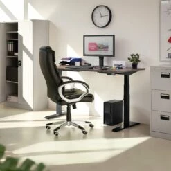 TECTAKE Fauteuil De Bureau Design Pivotant Ergonomique Dossier Rembourré Hauteur D'assise Réglable 47 Cm ? 55 Cm Noir - Noir 10 TECTAKE Fauteuil De Bureau Design Pivotant Ergonomique Dossier Rembourré Hauteur D'assise Réglable 47 Cm ? 55 Cm Noir - Noir -TECTAKE Soldes 2022 18364350 4