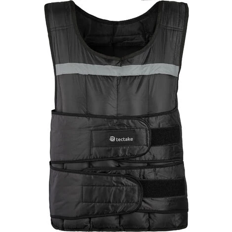 TECTAKE Blouson, Gilet De Musculation Lesté - Veste Lestée, Gilet D´entraînement, Gilet De Sport Lesté - 20 Kg - Noir 5 TECTAKE Blouson, Gilet De Musculation Lesté - Veste Lestée, Gilet D´entraînement, Gilet De Sport Lesté - 20 Kg - Noir – Image 3