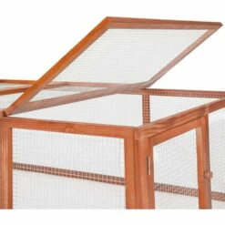 TECTAKE Enclos Pour Rongeurs 181 X 90 X 48 Cm - Parc D´extérieur, Enclos, Enclos Pour Petits Animaux - Marron/marron -TECTAKE Soldes 2022 18474094 5