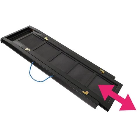 TECTAKE Rampe Télescopique - Rampe Voiture, Rampe D'accès, Rampe Auto - Marron 6 TECTAKE Rampe Télescopique - Rampe Voiture, Rampe D'accès, Rampe Auto - Marron – Image 4