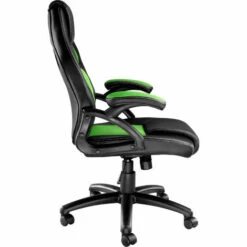 TECTAKE Chaise Gamer MIKE - Chaise De Bureau, Fauteuil De Bureau, Siege De Bureau - Noir/vert -TECTAKE Soldes 2022 18474355 4