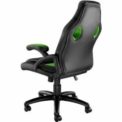 TECTAKE Chaise Gamer MIKE - Chaise De Bureau, Fauteuil De Bureau, Siege De Bureau - Noir/vert -TECTAKE Soldes 2022 18474355 5