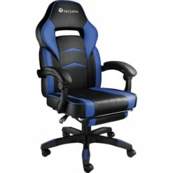 TECTAKE Chaise Gamer STORM - Chaise De Bureau, Fauteuil De Bureau, Siege De Bureau - Noir/bleu -TECTAKE Soldes 2022 18474374 3