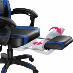 TECTAKE Chaise Gamer STORM - Chaise De Bureau, Fauteuil De Bureau, Siege De Bureau - Noir/bleu -TECTAKE Soldes 2022 18474374 5