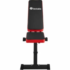 TECTAKE Appareil D'Entraînement De Fitness Banc De Musculation - Banc D´ Entraînement Pliable, Appareil à Abdominaux, Appareil De Fitness Sport - Noir/rouge -TECTAKE Soldes 2022 18826492 5