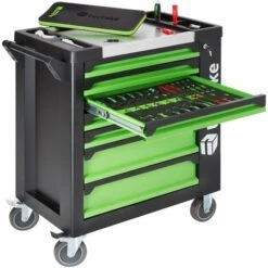 TECTAKE Servante D'atelier Avec Outils 1599 Pièces - Chariot à Outils, Desserte Outils, Servante Outillage - Noir -TECTAKE Soldes 2022 19804104 3