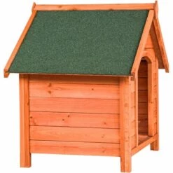 TECTAKE Niche Pour Chien En Bois Extèrieure Avec 1 Toit 72 Cm X 65 Cm X 83 Cm Marron - Marron -TECTAKE Soldes 2022 19856631 5
