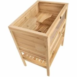 TECTAKE Clapier Pour Rongeurs 60 X 40 X 80 Cm - Cage Lapin, Cage Hamster, Clapier Lapin - Marron 10 TECTAKE Clapier Pour Rongeurs 60 X 40 X 80 Cm - Cage Lapin, Cage Hamster, Clapier Lapin - Marron -TECTAKE Soldes 2022 19856632 4