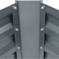 TECTAKE Carré Potager PIMPINELLA Galvanisé 200 L - 120 X 60 X 30 Cm - Potager Surélevé, Jardinière Surélevée, Lit De Plantation Surélevé - Gris -TECTAKE Soldes 2022 19900679 5