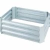 TECTAKE Carré Potager VALERIANA Galvanisé 140 L - 80 X 60 X 30 Cm - Potager Surélevé, Jardinière Surélevée, Lit De Plantation Surélevé - Gris -TECTAKE Soldes 2022 19900683 1