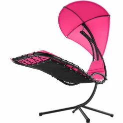 TECTAKE Transat Suspendu Maja - Bain De Soleil, Lit Suspendu, Balancelle De Jardin - Rose Vif -TECTAKE Soldes 2022 19953520 5