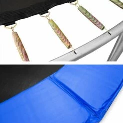 TECTAKE Trampoline Modèle B - Trampoline D´extérieur, Trampoline De Jardin, Trampoline Enfant - 244 Cm - Noir/bleu -TECTAKE Soldes 2022 20259827 3