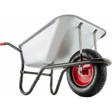 TECTAKE Brouette De Jardin Oskar - Chariot De Jardin, Brouette, Chariot D'extérieur - Argent 4 TECTAKE Brouette De Jardin Oskar - Chariot De Jardin, Brouette, Chariot D'extérieur - Argent – Image 2