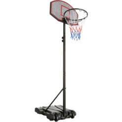 TECTAKE Panier De Basketball Sur Pied Harlem - Panier De Basket, Appareil De Sport, Panier De Basket-ball - Noir