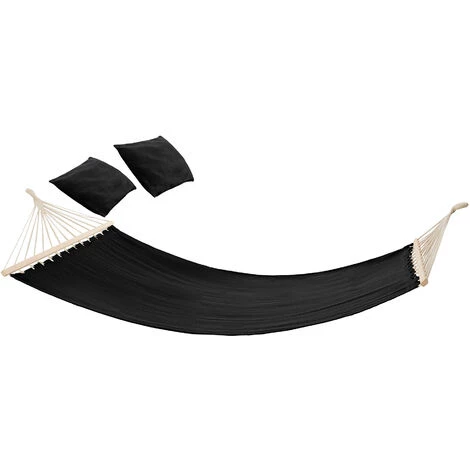 TECTAKE Hamac Double Eden - Hamac De Jardin, Hamac D´extérieur, Hamac Suspendu - Noir 4 TECTAKE Hamac Double Eden - Hamac De Jardin, Hamac D´extérieur, Hamac Suspendu - Noir – Image 2