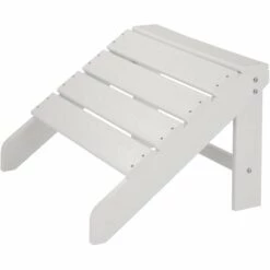 TECTAKE Repose-pieds - Appui Pied, Tabouret, Repose-pieds De Jardin - Blanc