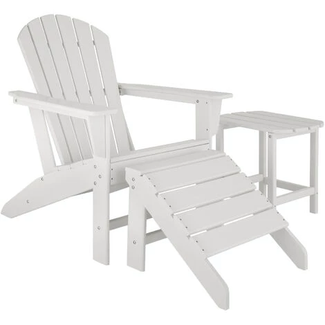 TECTAKE Repose-pieds - Appui Pied, Tabouret, Repose-pieds De Jardin - Blanc 4 TECTAKE Repose-pieds - Appui Pied, Tabouret, Repose-pieds De Jardin - Blanc – Image 2