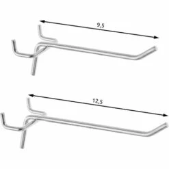 TECTAKE Panneaux Perforés Pour Rangerment D'outils Avec 25 Crochets Et Supports 120x2x60cm - Porte Outils Mural, Support Outils Mural, Range Outils Mural - Noir/rouge -TECTAKE Soldes 2022 27037350 5