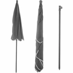 TECTAKE Parasol VANESSA 200 X 125 Cm Réglable En Hauteur Et Inclinable - Parasol Jardin, Parasol Deporté, Parasol De Balcon - Gris 10 TECTAKE Parasol VANESSA 200 X 125 Cm Réglable En Hauteur Et Inclinable - Parasol Jardin, Parasol Deporté, Parasol De Balcon - Gris -TECTAKE Soldes 2022 28223418 4